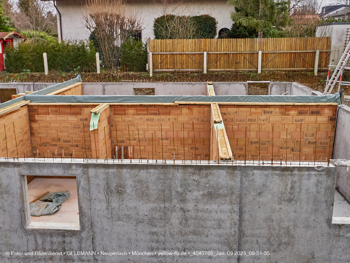 09.01.2023 - Neubau eines Mehrfamilienhause in der Niederalmstraße 16 in Neuperlach-Trudering